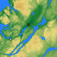 Nearby Forecast Locations - Deer Lake - Mapa