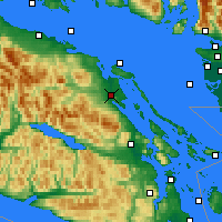 Nearby Forecast Locations - Baie-Comeau - Mapa
