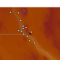 Nearby Forecast Locations - El Paso - Mapa