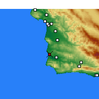 Nearby Forecast Locations - Lompoc AFB - Mapa