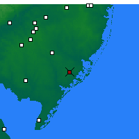 Nearby Forecast Locations - Atlantic City - Mapa