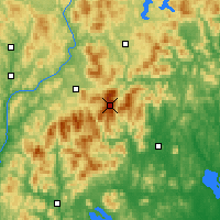 Nearby Forecast Locations - Monte Washington - Mapa