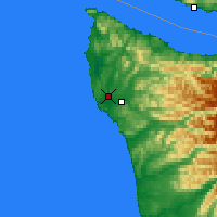 Nearby Forecast Locations - Quillayute - Mapa