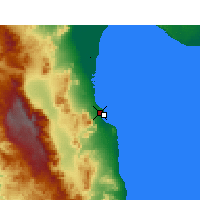 Nearby Forecast Locations - San Felipe - Mapa