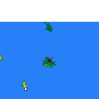 Nearby Forecast Locations - Isla Antigua - Mapa
