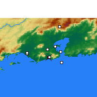 Nearby Forecast Locations - Jacarepaguá - Mapa