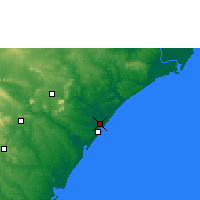 Nearby Forecast Locations - Aracaju - Mapa