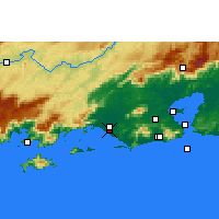Nearby Forecast Locations - Santa Cruz AERO - Mapa