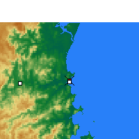 Nearby Forecast Locations - Navegantes aeropuerto - Mapa