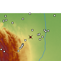 Nearby Forecast Locations - Santa Cruz de la Sierra - Mapa