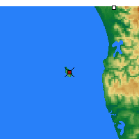 Nearby Forecast Locations - Isla Mocha - Mapa