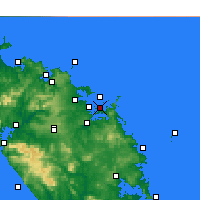 Nearby Forecast Locations - Península de Purerua - Mapa