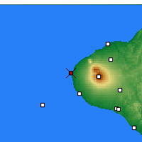 Nearby Forecast Locations - Cabo Egmont - Mapa