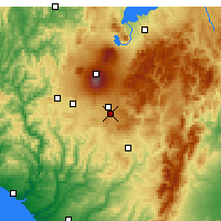 Nearby Forecast Locations - Waiouru - Mapa