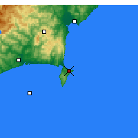 Nearby Forecast Locations - Península Mahia - Mapa