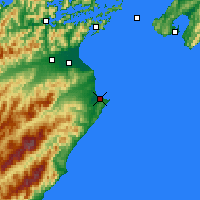 Nearby Forecast Locations - Cape Campbell - Mapa