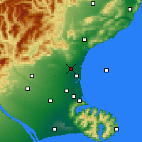 Nearby Forecast Locations - Rangiora - Mapa