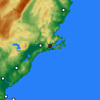 Nearby Forecast Locations - Dunedin - Mapa