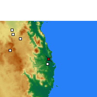 Nearby Forecast Locations - Innisfail - Mapa