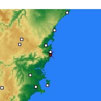 Nearby Forecast Locations - Kiama - Mapa