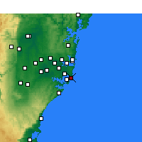 Nearby Forecast Locations - Little Bay - Mapa
