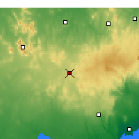 Nearby Forecast Locations - Ballarat - Mapa