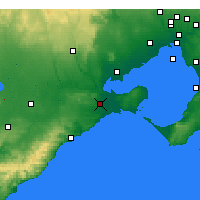 Nearby Forecast Locations - Geelong - Mapa
