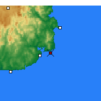 Nearby Forecast Locations - Gabo Island Lighthouse - Mapa