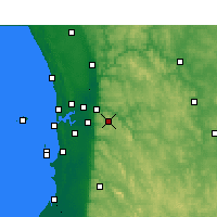 Nearby Forecast Locations - Kalamunda - Mapa