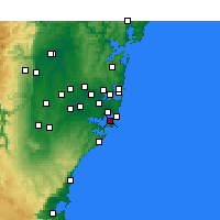 Nearby Forecast Locations - Kurnell - Mapa