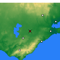 Nearby Forecast Locations - Mt Gellibrand - Mapa