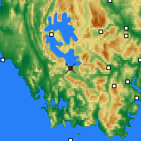 Nearby Forecast Locations - Scotts Peak - Mapa