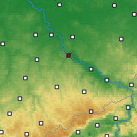 Nearby Forecast Locations - Meißen - Mapa