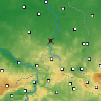 Nearby Forecast Locations - Bautzen - Mapa
