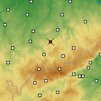 Nearby Forecast Locations - Stollberg - Mapa