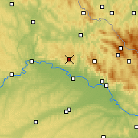 Nearby Forecast Locations - Wiesenfelden - Mapa