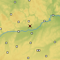 Nearby Forecast Locations - Kösching - Mapa