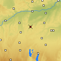 Nearby Forecast Locations - Aichach - Mapa
