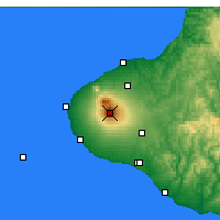 Nearby Forecast Locations - Monte Taranaki - Mapa