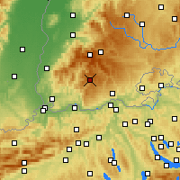 Nearby Forecast Locations - Todtmoos - Mapa