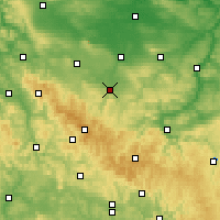 Nearby Forecast Locations - Arnstadt - Mapa