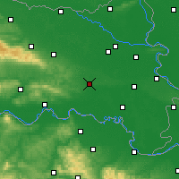 Nearby Forecast Locations - Đakovo - Mapa