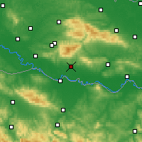 Nearby Forecast Locations - Nova Gradiška - Mapa