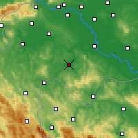 Nearby Forecast Locations - Glina - Mapa