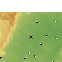 Nearby Forecast Locations - Bemetara - Mapa