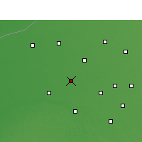 Nearby Forecast Locations - Hanumangarh - Mapa