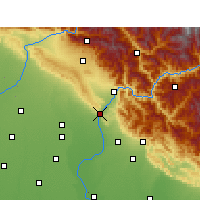 Nearby Forecast Locations - Haridwar - Mapa