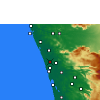 Nearby Forecast Locations - Irinjalakuda - Mapa
