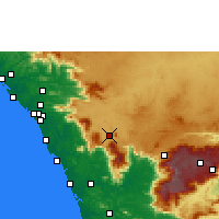 Nearby Forecast Locations - Kalpetta - Mapa