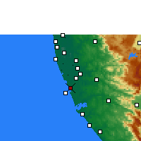 Nearby Forecast Locations - Kayamkulam - Mapa